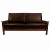 Leather Mission Oak Morris Sofa